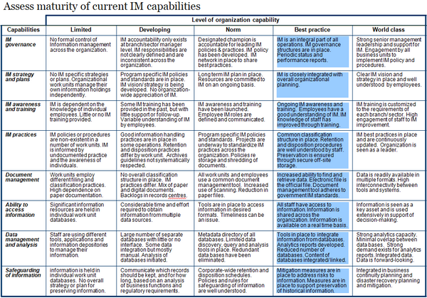 Information Management Capability Assessment Template (29 slides)