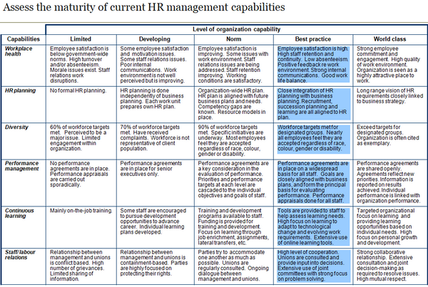 Human Resources Management Capability Assessment Template (34 slides)