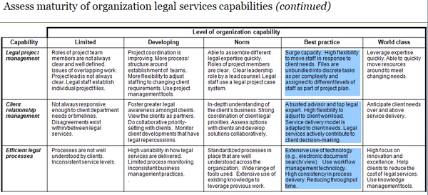 Legal Services Capability Assessment Template (22 slides)
