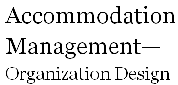 Accommodation Management Organization Design Template (15 slides)