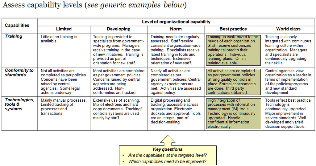 TURNKEY Organization Capability Assessment Tool (Govt) – Public ...