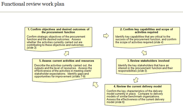 Procurement functional review work plan.