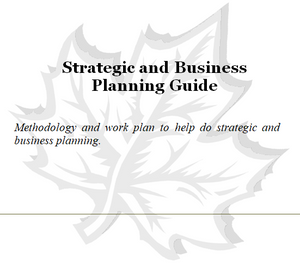 Cover page of the strategic and business planning guide.
